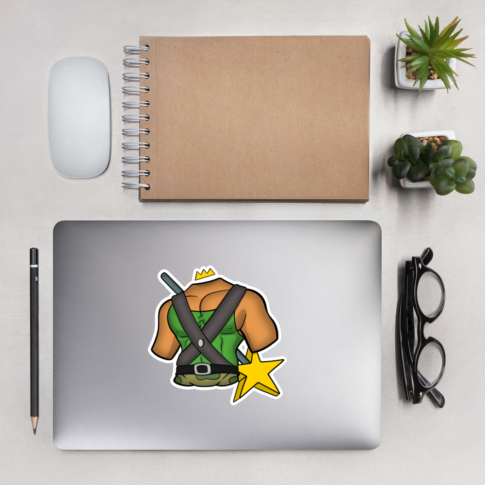 Muscle Fairy torso sticker